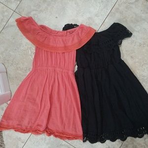 Bundle of two off the shoulder dresses